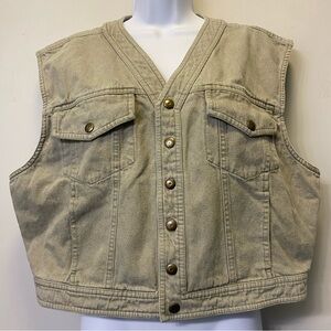 Vintage Jan Barboglio 90s Denim
Utility Vest Women's Sz 14 Made in USA Southwest
